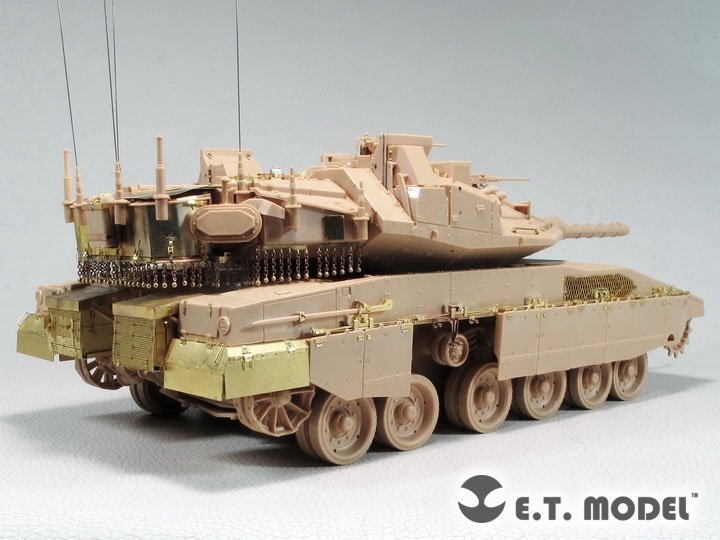 E.T. Model EA35-125 Israeli Merkava Mk.4M w/Trophy Active Protection System Chains Set For Meng Kit 1/35 – zdjęcie 2