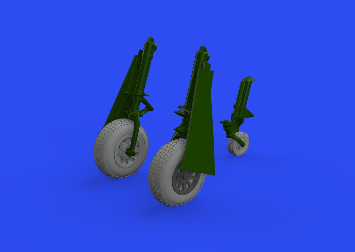 Eduard 648647 P-51D wheels block tread 2 EDUARD 1/48