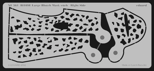 Eduard XF561 Bf 109E Large Blotch mask-etch 1/48 – zdjęcie 2