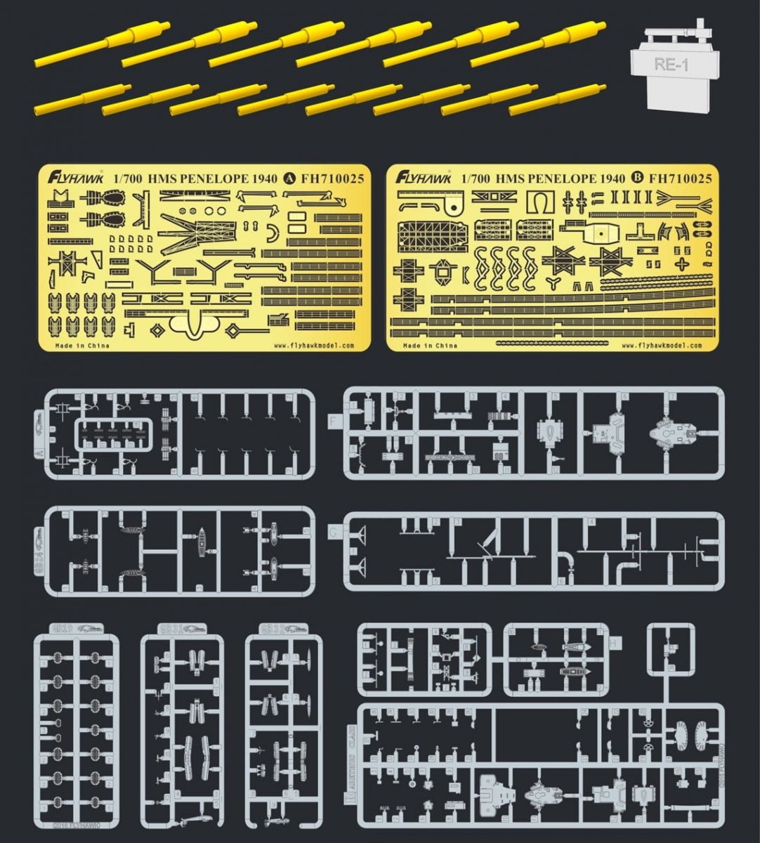 FlyHawk Model FH1109s HMS Penelope 1940 - Deluxe Edition 1/700 – image 3