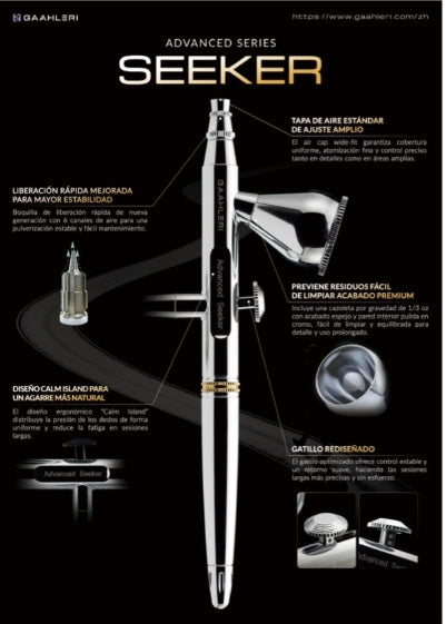 Gaahleri 46807 Airbrush Advanced Series Seeker 0.3 mm &amp; 0.5 mm