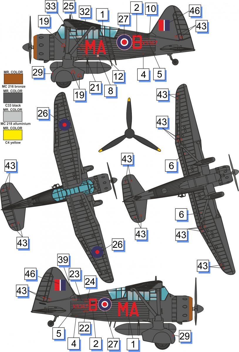 Dora Wings 72023 Westland Lysander Mk.III 1/72 – zdjęcie 2