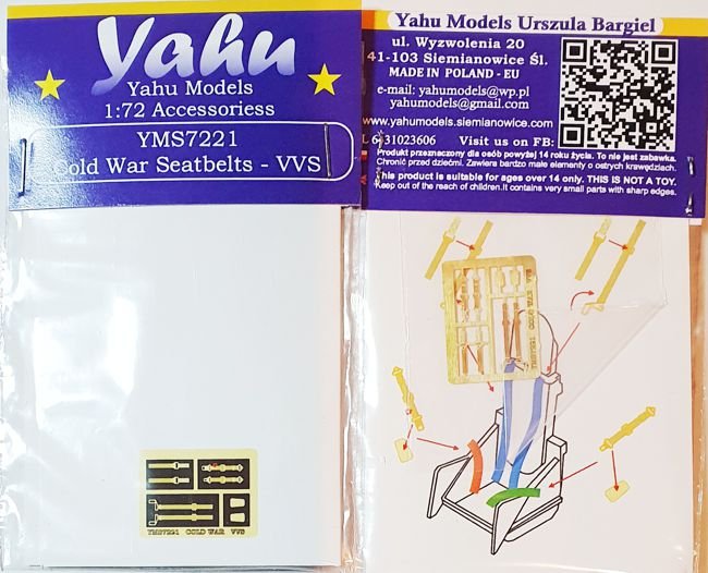 Yahu YMS7221 ColdWar seatbelts - VVS 1/72