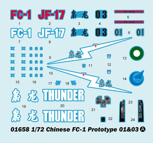 Trumpeter 01658 Chinese FC-1 Fierce Dragon (01/03 Prototype) 1/72 – zdjęcie 9