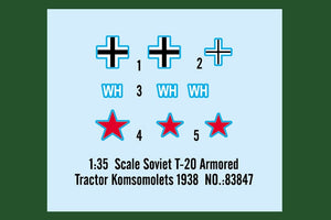 Hobby Boss 83847 Soviet T-20 Armored Tractor Komsomolets 1938 – zdjęcie 4