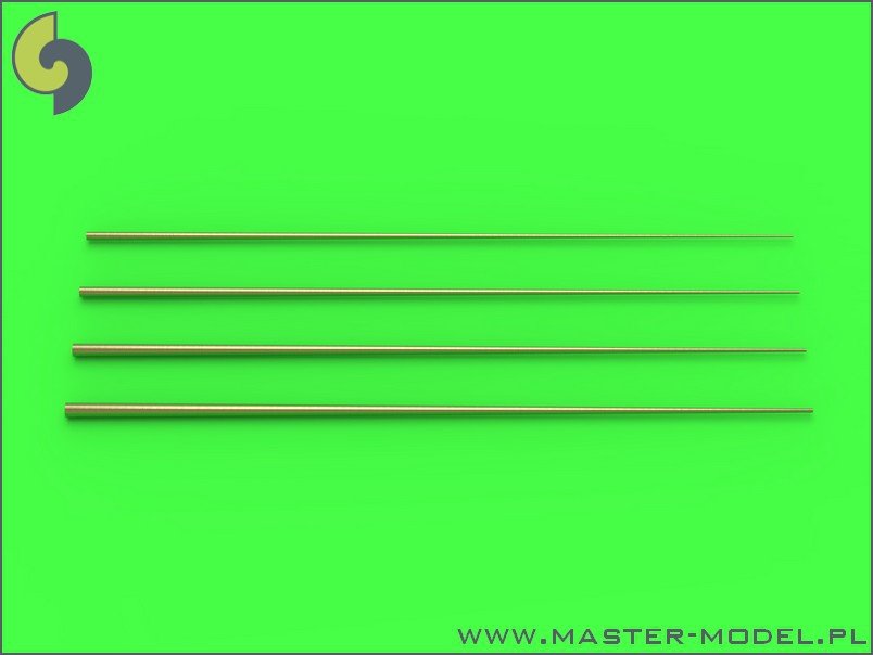 Master SM-350-089 Set of universal tapered masts No1 (length = 100mm each, diameters = 0,3/1,2mm; 0,4/1,5mm; 0,5/1,8mm; 0,6/2mm) 1/350