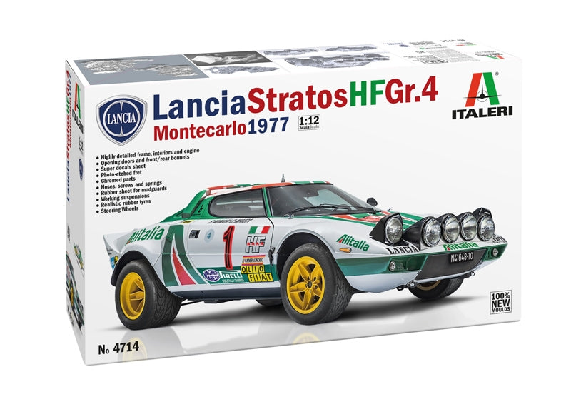 Italeri 4714 Lancia stratos HF Gr.4 Monte Carlo 1977 1/12 – zdjęcie 2