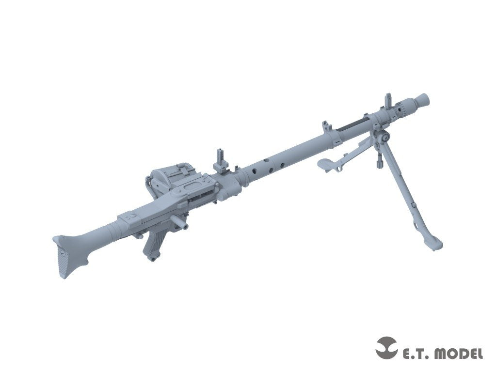 E.T. Model P35-215 WWII German Mg34t Machinegun &amp;amp; Ammo Box 1/35 – zdjęcie 2