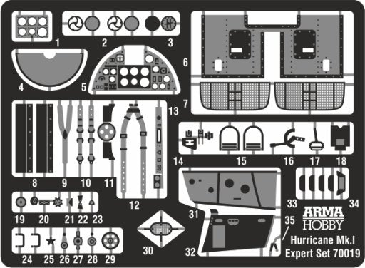 Arma Hobby 70019 Hurricane Mk I Expert Set 1/72 – zdjęcie 7