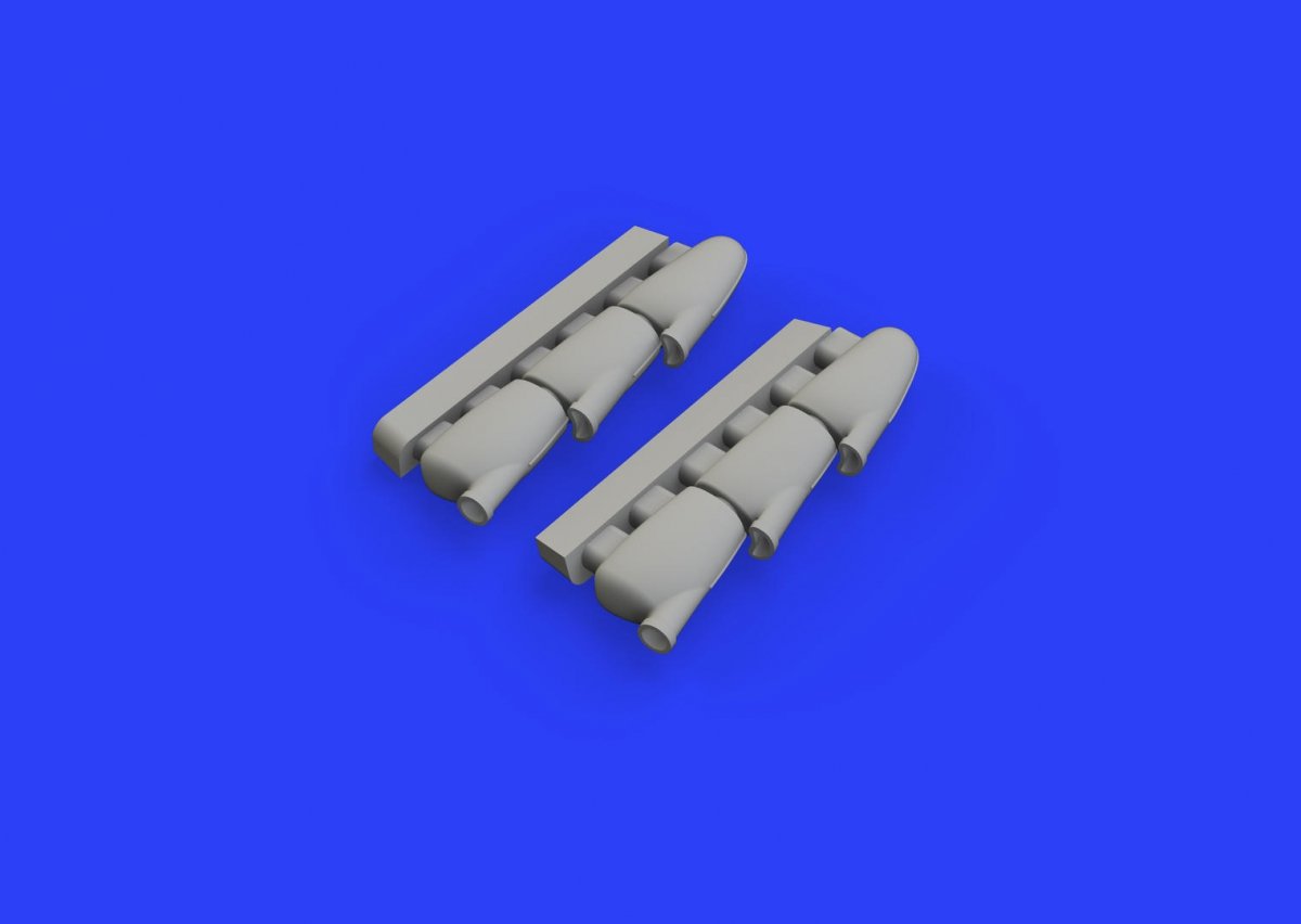 Eduard 648456 Spitfire Mk. I exhaust stacks 1/48 TAMIYA – zdjęcie 3