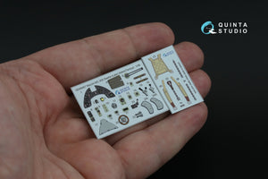 Quinta Studio QD48467 Macchi MC.200 Saetta (Late) 3D-Printed coloured Interior on decal paper (Italeri/Tamiya) 1/48 – zdjęcie 3