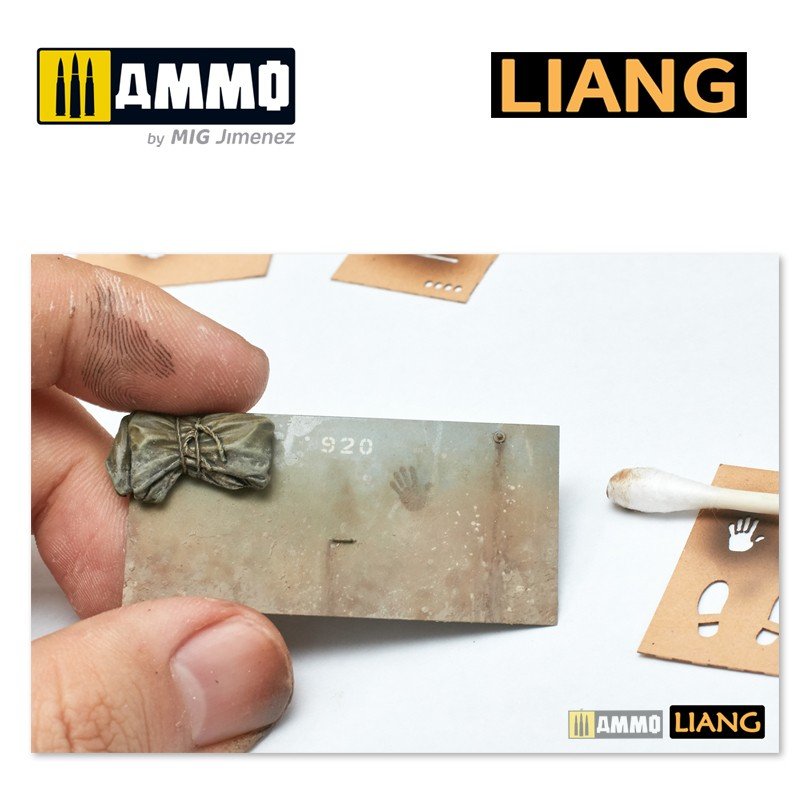 Liang 0004 Handprint &amp;amp; Shoeprint Airbrush Stencils – zdjęcie 5