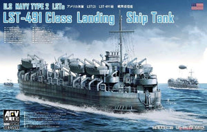 AFV Club SE73519 US Navy Type 2 LSTs LST-491 Class Landing Ship Tank 1/350