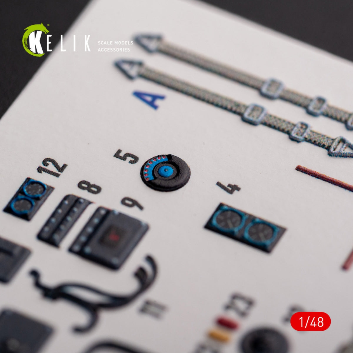 KELIK K48098 Ju-87G-1 Kanonenvogel - interior 3D decals for Italeri kit 1/48 – zdjęcie 5