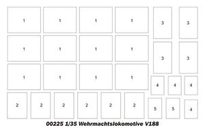 Trumpeter 00225 Wehrmachtslokomotive V188 1/35 – immagine 4