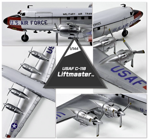 Academy 12634 USAF C-118 Liftmaster 1/144 – zdjęcie 3
