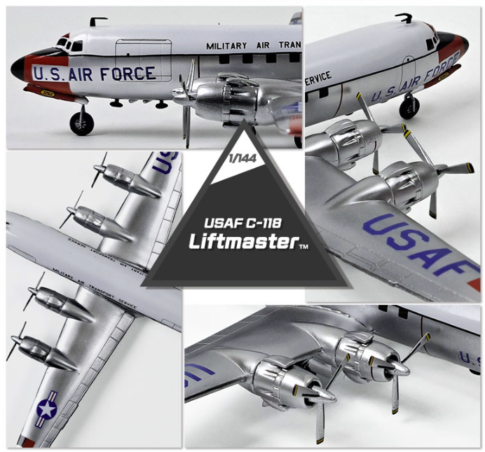 Academy 12634 USAF C-118 Liftmaster 1/144 – zdjęcie 3