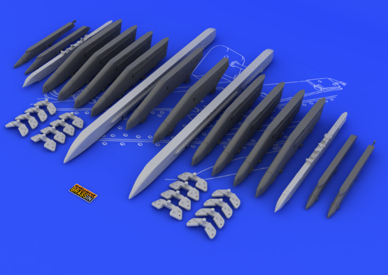 Eduard 648054 Su-25K wing pylons 1/48 – zdjęcie 3