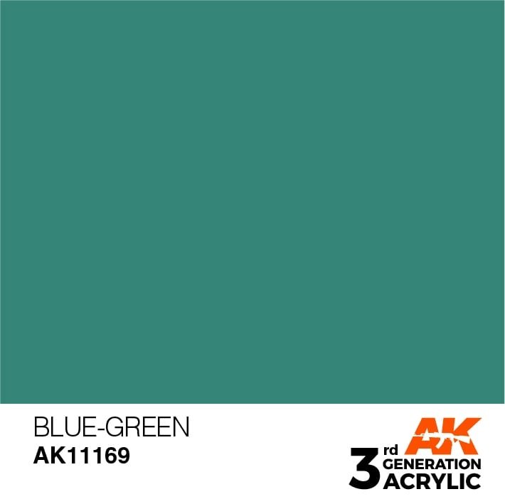 AK Interactive AK11169 BLUE-GREEN – STANDARD 17ml