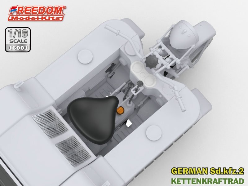Freedom 16001 Sd.Kfz. 2 Kettenkraftrad Typ HK 101 1/16 – zdjęcie 12