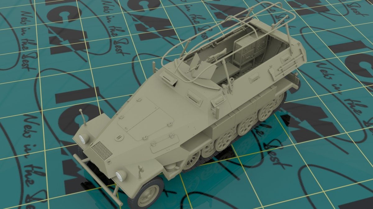ICM 35102 Sd.Kfz.251/6 Ausf.A, WWII German Armored Command Vehicle (1/35) – image 2