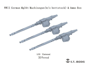 ET Model P35-216 WWII German Mg34t Machinegun (w/o buttstock) ( 3D Print ) 1/35
