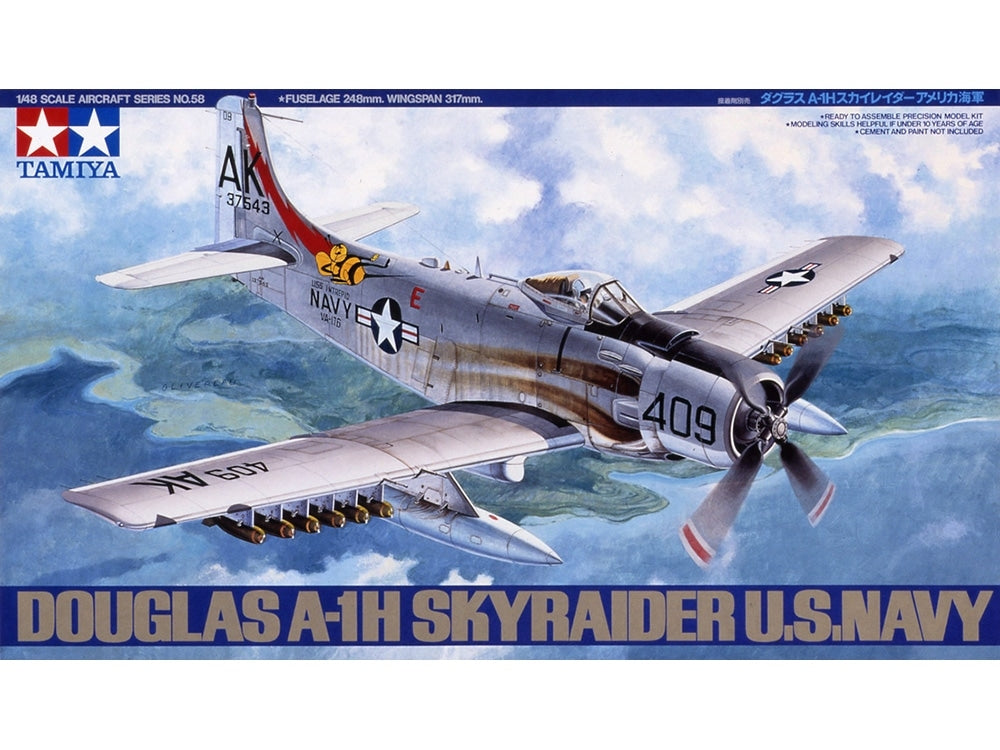 Tamiya 61058 Douglas A-1H Skyraider U.S. Navy 1/48 – zdjęcie 2