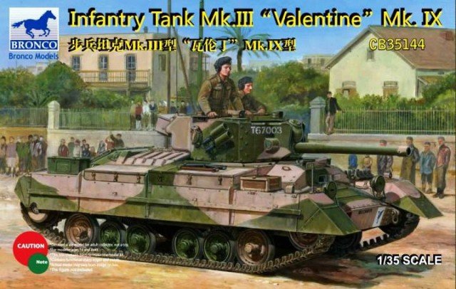 Bronco CB35144 Char d'infanterie Mk.III Valentine Mk.IX