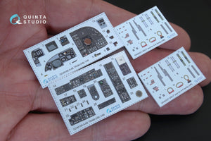 Quinta Studio QD48166 A-6E TRAM Intruder 3D-Printed &amp;amp; colored Interior on decal paper (for HobbyBoss kit) 1/48 – image 2