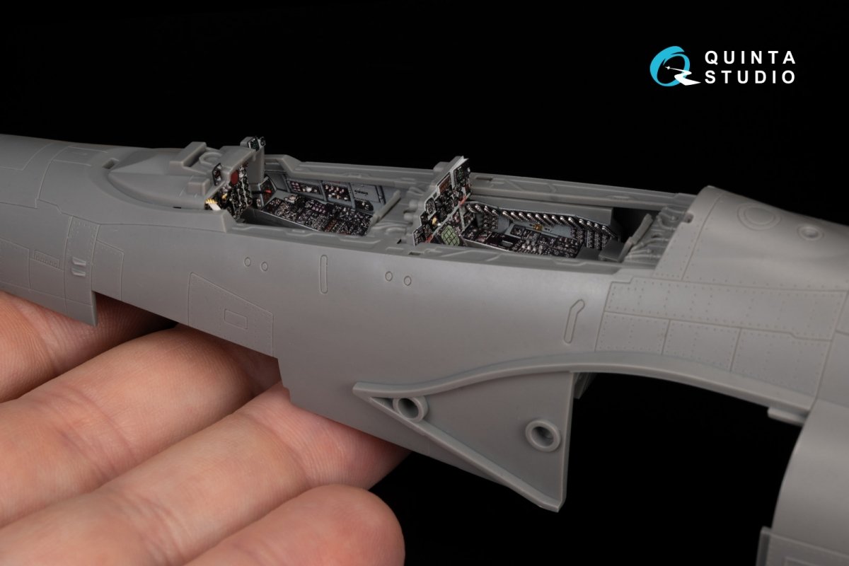 Quinta Studio QD+48387 F-4E early with slatted wing 3D-Printed &amp;amp; colored Interior on decal paper (Meng) (with 3D-printed resin parts) 1/48 – image 13