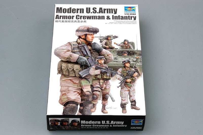 Trumpeter 00424 Modern U.S. Army Armor Crewman / Infantry 1/35 – zdjęcie 2