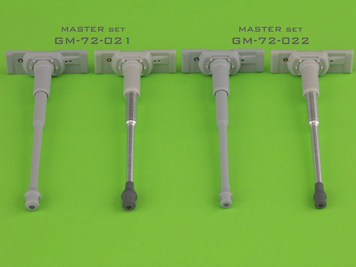 Master GM-72-021 PzKpfw VI Tiger I - MG-34 gun barrels &amp;amp; 88mm KwK36 L/56 with early muzzle break and standard gun mantlet 1/72 – zdjęcie 4