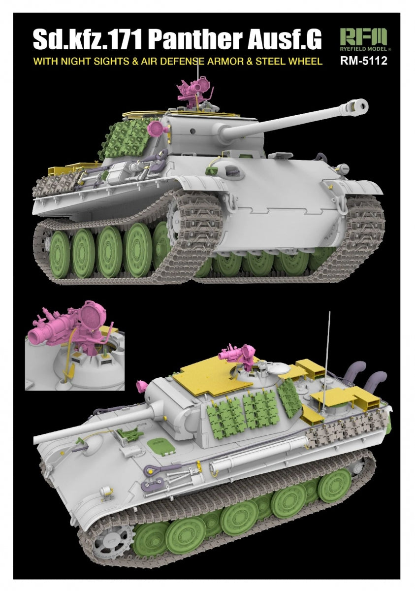 Rye Field Model 5112 PANTHER AUSF.G 1/35 – zdjęcie 3