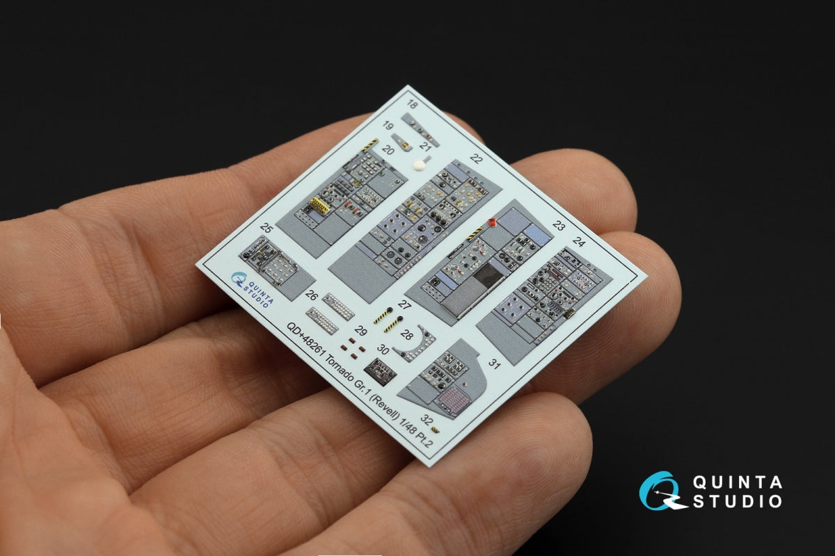 Quinta Studio QDS+48261 Tornado GR.1 3D-Printed colored Interior on decal paper (Revell) (small version) (with 3D-printed resin parts) 1/48 – image 10