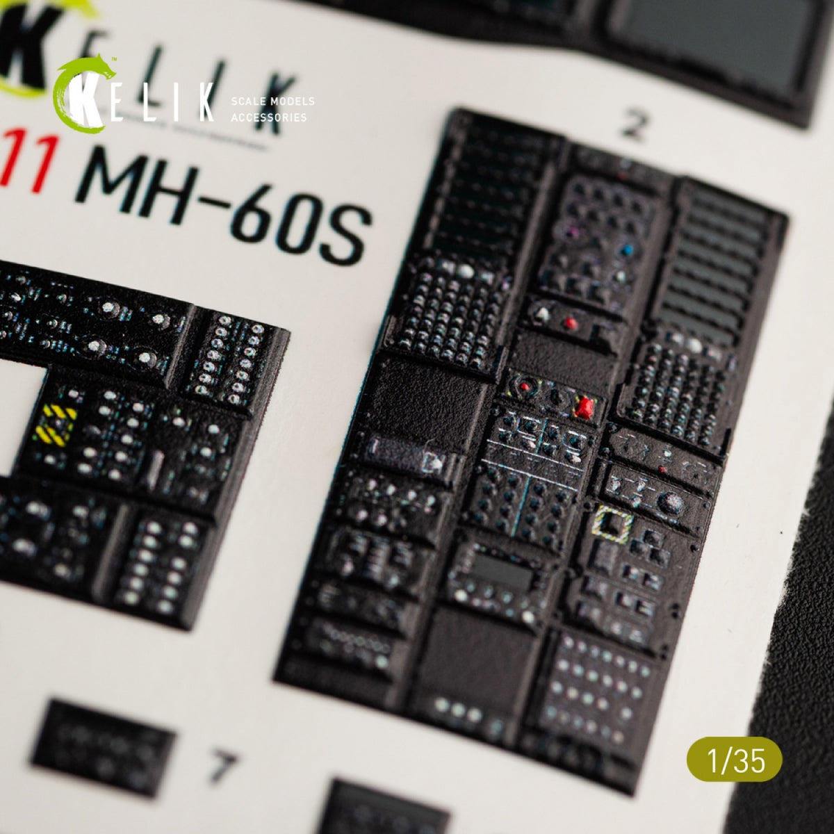 KELIK K35011 MH-60S KNIGHT HAWK INTERIOR 3D DECALS FOR KITTY HAWK KIT 1/35 – zdjęcie 7