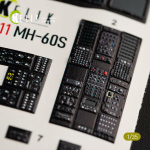 KELIK K35011 MH-60S KNIGHT HAWK INTERIOR 3D DECALS FOR KITTY HAWK KIT 1/35 – zdjęcie 7
