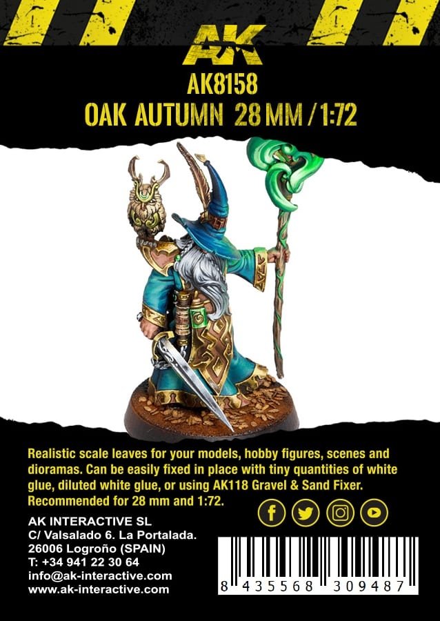 AK Interactive AK8158 OAK AUTUMN LEAVES 28MM 1/72 – zdjęcie 3