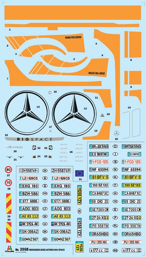 Italeri 3968 MB Actros MP4 Big Space - Grand Prix Edition 1/24 – zdjęcie 4