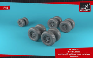 Armory Models AW48332 B-1B Lancer wheels w/ weighted tires, early 1/48 – zdjęcie 4