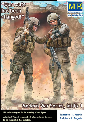 Master Box 24068 Modern War Series, kit No. 1. &amp;quot;Our route has been changed! 1/24