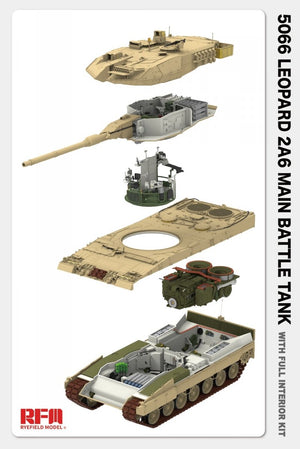 Rye Field Model 5066 Leopard 2 A6 - FULL INITERIOR 1/35 – zdjęcie 6