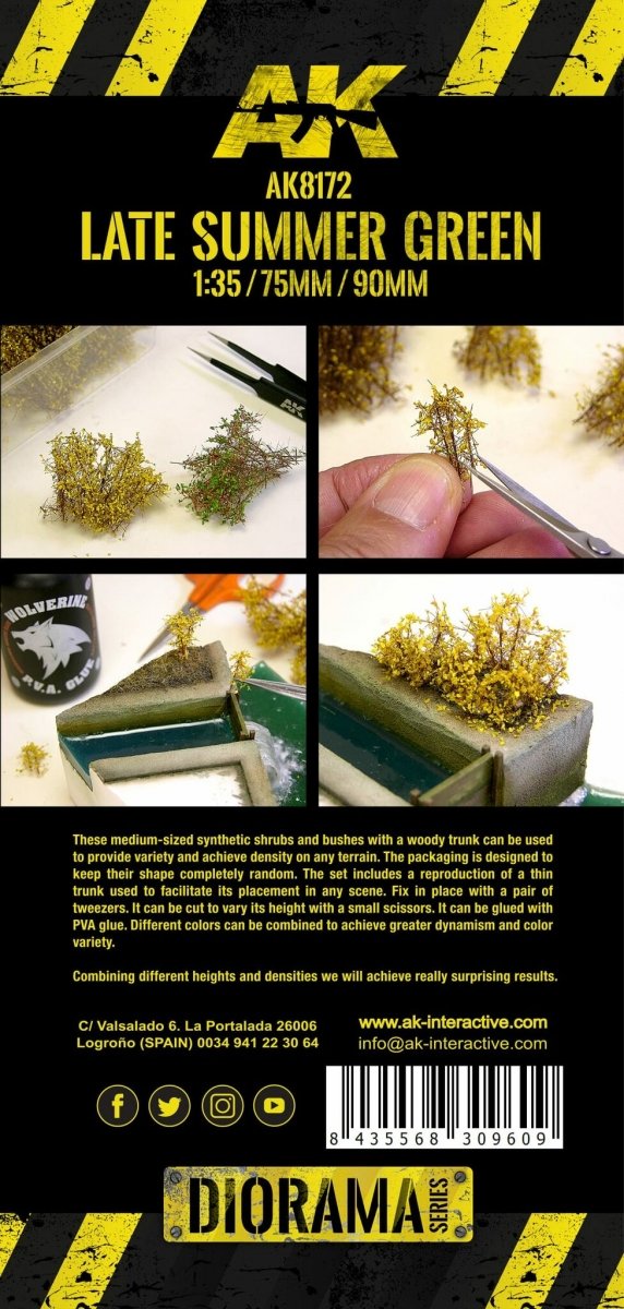 AK Interactive AK8175 BLOMMING YELLOW SHRUBBERIES 75MM / 90MM 1/35 – zdjęcie 3
