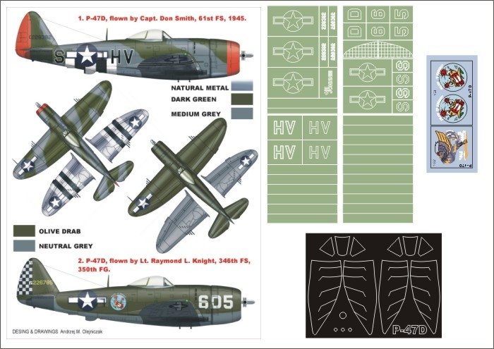 Montex K32117 P-47D Bubbletop for HASEGAWA 1/32