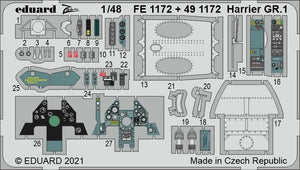 Eduard 491172 Harrier GR.1 KINETIC 1/48