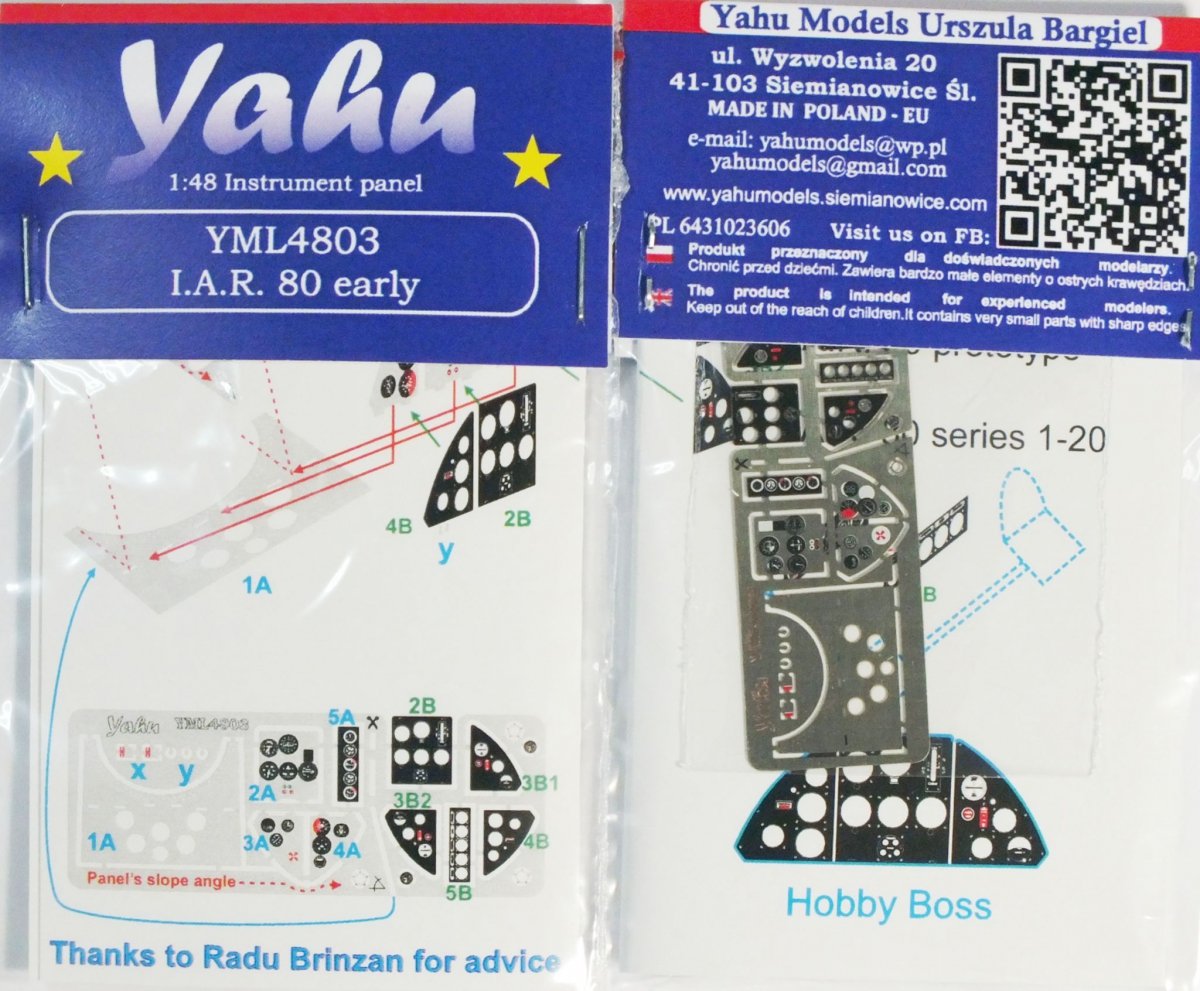 Yahu YML4803 IAR 80 early (Hobby Boss / LTD / Icarodesign) 1/48