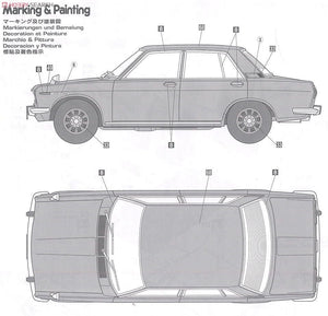 Hasegawa HC8 Nissan Bluebird 1600 SSS P510WTK 1969 1/24 – zdjęcie 6