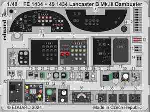 Eduard 491434 Lancaster B Mk. III Dambuster cockpit HONG KONG MODELS 1/48