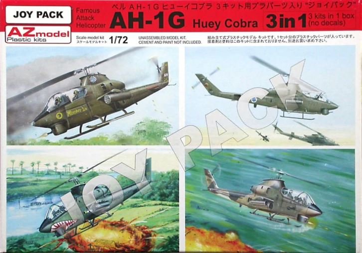 AZmodel AZ7702 AH-1G Huey Cobra &amp;quot;3 in 1 (Joy Pack)&amp;quot; 1/72