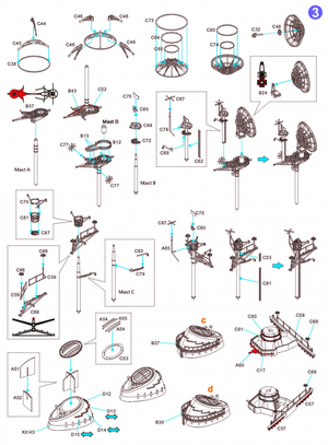 Very Fire VF700009 USS Missouri BB-63 Detail Up Set for VeryFire 1/700 – image 2