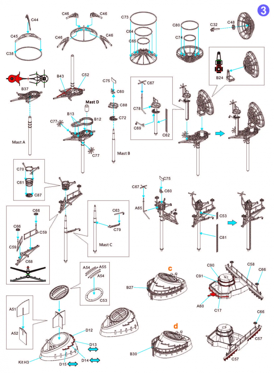 Very Fire VF700009 USS Missouri BB-63 Detail Up Set for VeryFire 1/700 – image 2